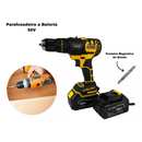 Kit 5 em 1 Furadeira Parafusadeira Motosserra Chave Impacto a Bateria 58VF Completa Com Maleta