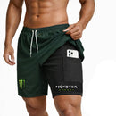 Bermuda Compressão 2em1 MONSTER PRO FIT Masculina DryFit