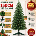 Árvore de Natal Premium com 70 Enfeites – 220 Galhos