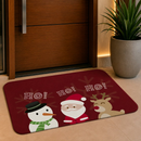 Tapete de Porta Natalino Noel e Animais Antiderrapante Direto de Fabrica.