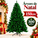 Árvore de Natal Clássica Verde 150 cm – 300 Galhos