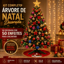 Árvore de Natal Premium 120 cm com 50 Enfeites Decorativos