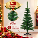 Árvore de Natal 1,20 Metros Tradicional com 100 Galhos Promoção Decoração Natalina Completa