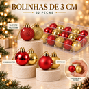 Kit 100 Bolas de Natal E Estrela Ponteira Decoração Enfeite Árvore Fosca Glitter Vermelha Dourada