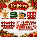 Árvore de Natal 1,20 Metros Tradicional com 100 Galhos Promoção Decoração Natalina Completa