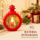 Lanterna Natalina Decorativa LED Luz Quente com Pilha para Árvore Mesa e Decoração ENVIO EM 24 HORAS