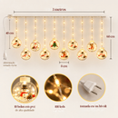 Cascata de Pisca Pisca Cortina De Luz Bolinhas Varal Decoração Natal 3 metros 100 Leds