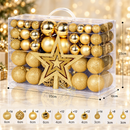 Kit de Bolas Natalinas com Ponteira Estrela Premium