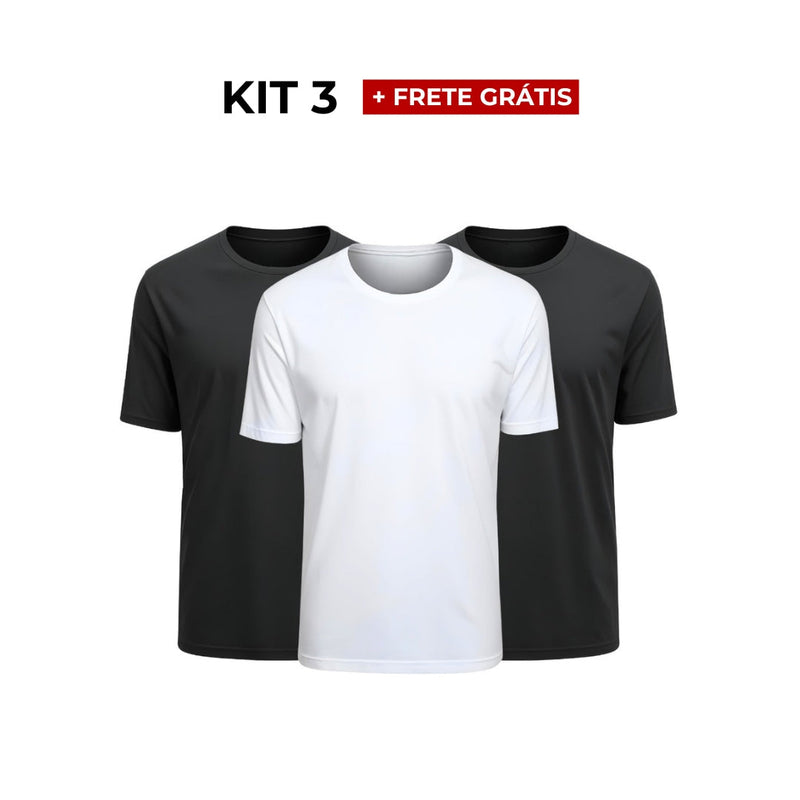 Kit 3 Camisetas Tecnológicas ProFit - Arctic Fresh & Anti Odor