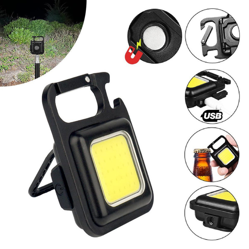 Mini Lanterna Led Portátil Usb Recarregável Bolso Tática Abridor KIT 4 & KIT 3 & KIT 2 & KIT 1