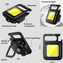 Mini Lanterna Led Portátil Usb Recarregável Bolso Tática Abridor KIT 4 & KIT 3 & KIT 2 & KIT 1