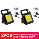 Mini Lanterna Tática COB LED Multifuncional Recarregável