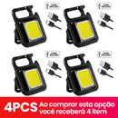Mini Lanterna Tática COB LED Multifuncional Recarregável
