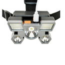 Lanterna de Cabeça 5 Led Luz Forte À Prova D 'Água USB Recarregável 4 Modos