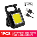 Mini Lanterna Tática COB LED Multifuncional Recarregável