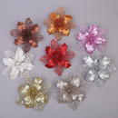 10 Unid . Flores Artificiais Árvore De Natal Glitter Decoração Presente De Ano Novo ANJIN
