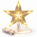 Ponteira Estrela de Natal LED com Efeito Cristal