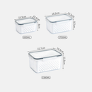 Kit 3 potes Organizadores para Geladeira Organizador de Alimentos Vegetais Cozinha Moderna